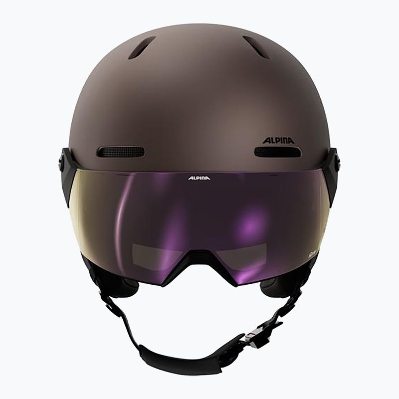 Casco da sci Alpina Arber 2 Visor Q-Lite ox brown matt 3