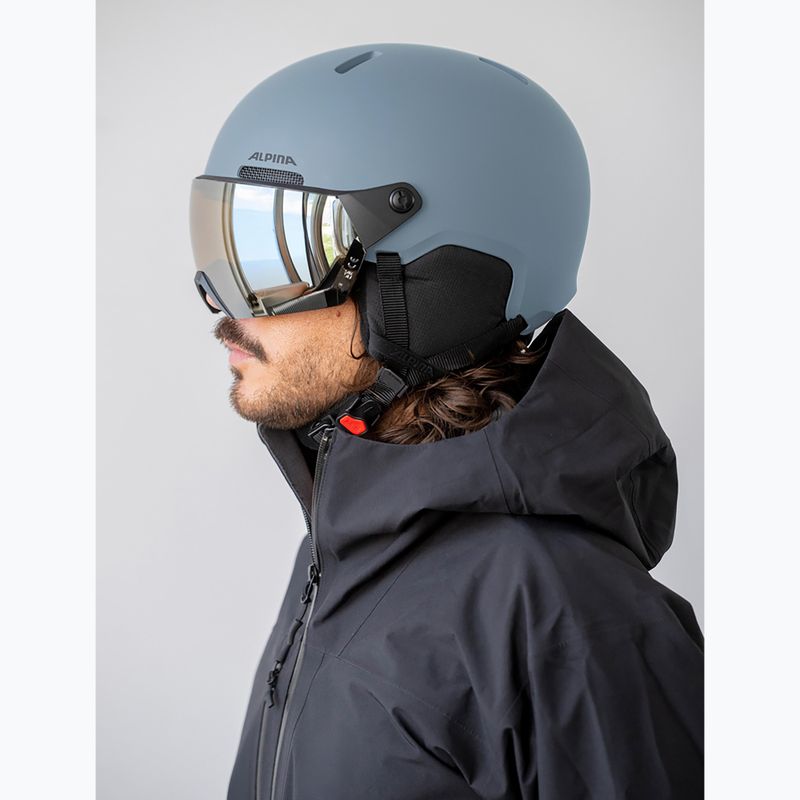 Casco da sci Alpina Arber 2 Visor Q-Lite ice blue matt 4