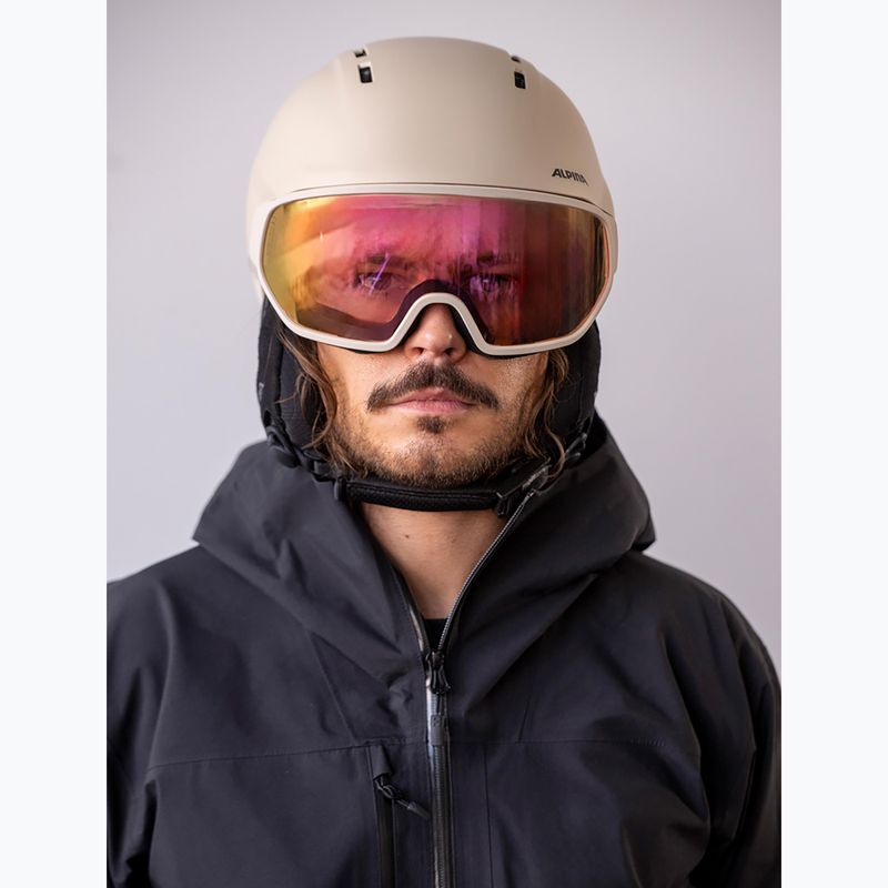 Casco da sci Alpina Vizzard QV MIPS sand matt 5