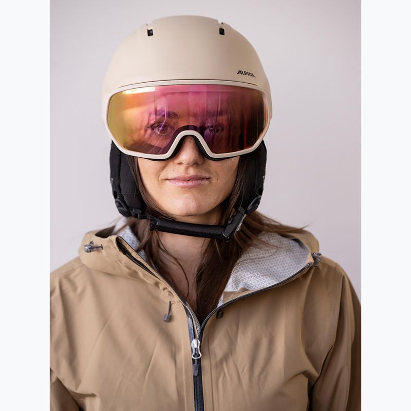 Casco da sci Alpina Vizzard QV MIPS sand matt 7