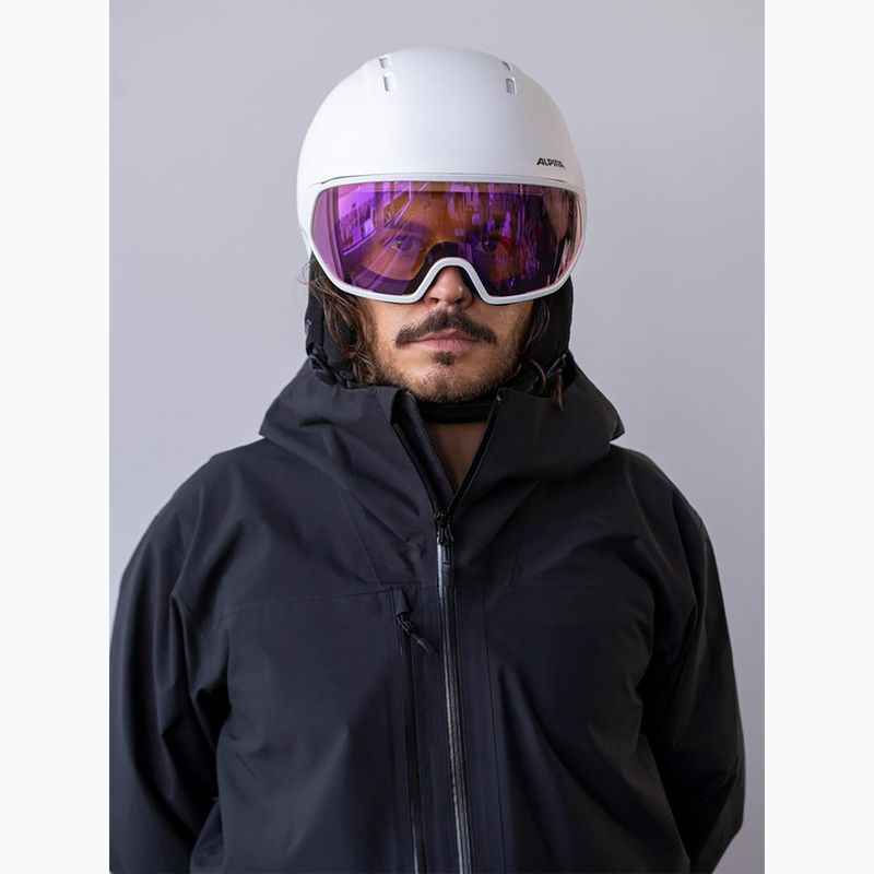 Casco da sci Alpina Vizzard Q-Lite white matt 5