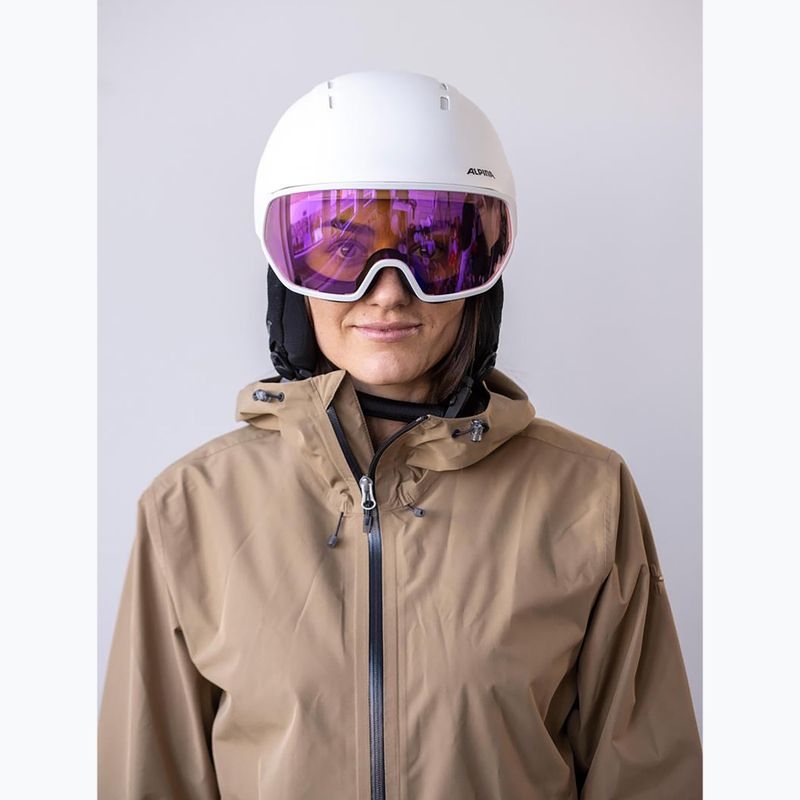 Casco da sci Alpina Vizzard Q-Lite white matt 7