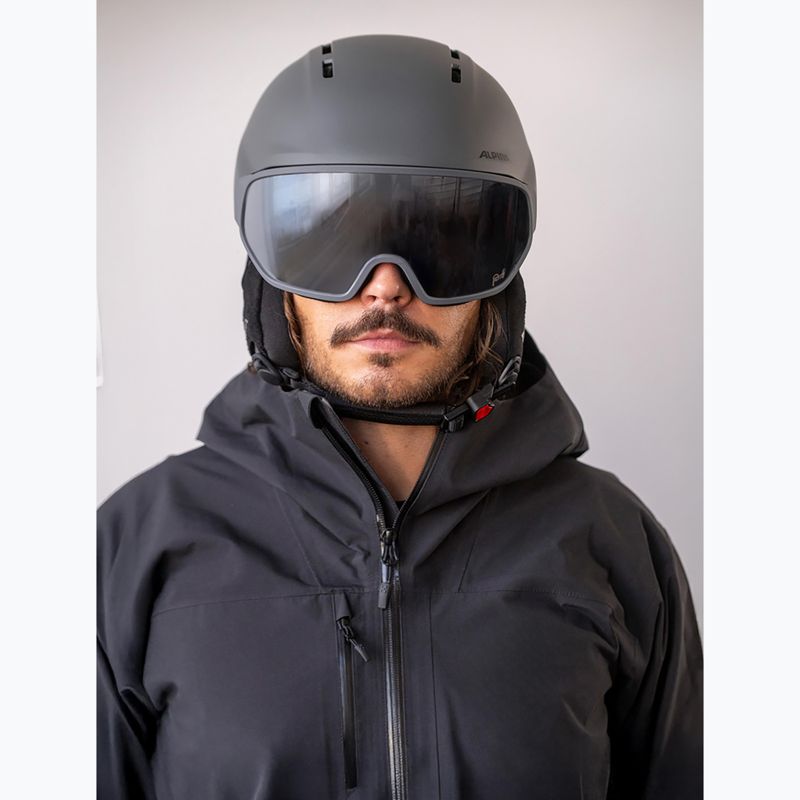Casco da sci Alpina Vizzard Q-Lite midnight grey matt 5