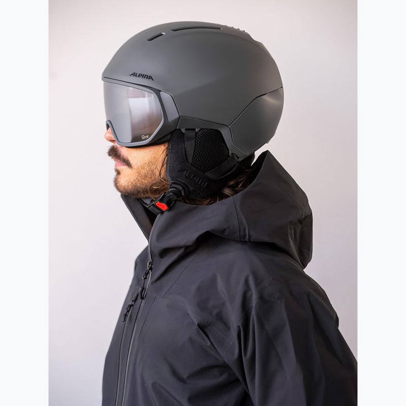 Casco da sci Alpina Vizzard Q-Lite midnight grey matt 6