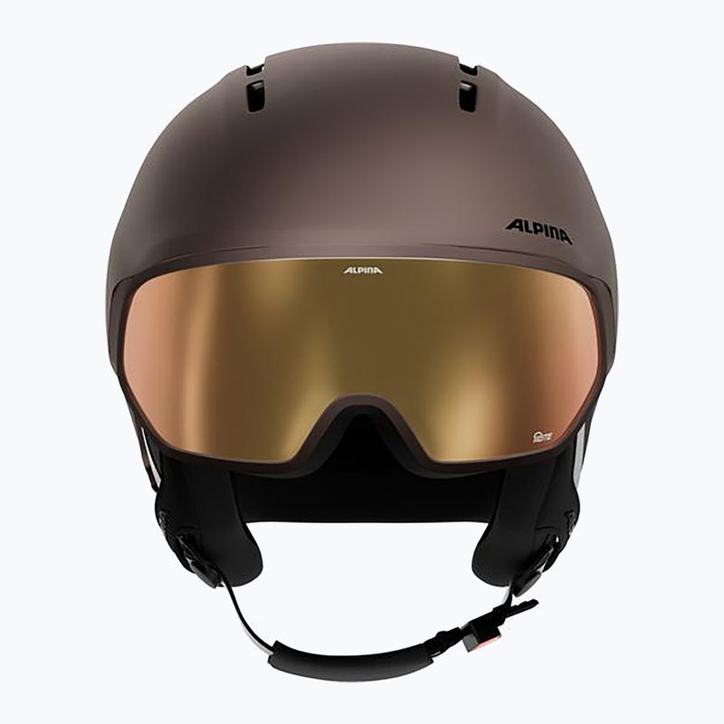 Casco da sci Alpina Vizzard Q-Lite ox brown att 3