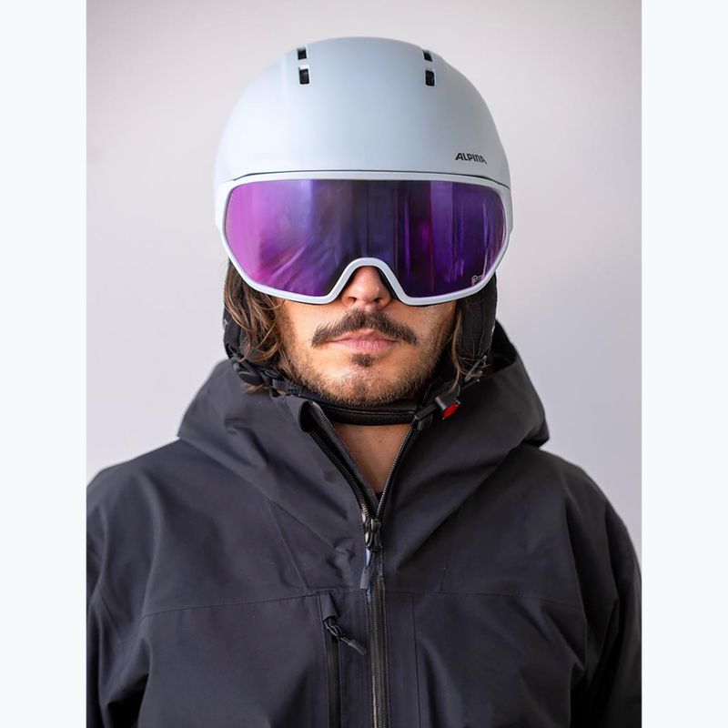 Casco da sci Alpina Vizzard Q-Lite ice blue matt 5
