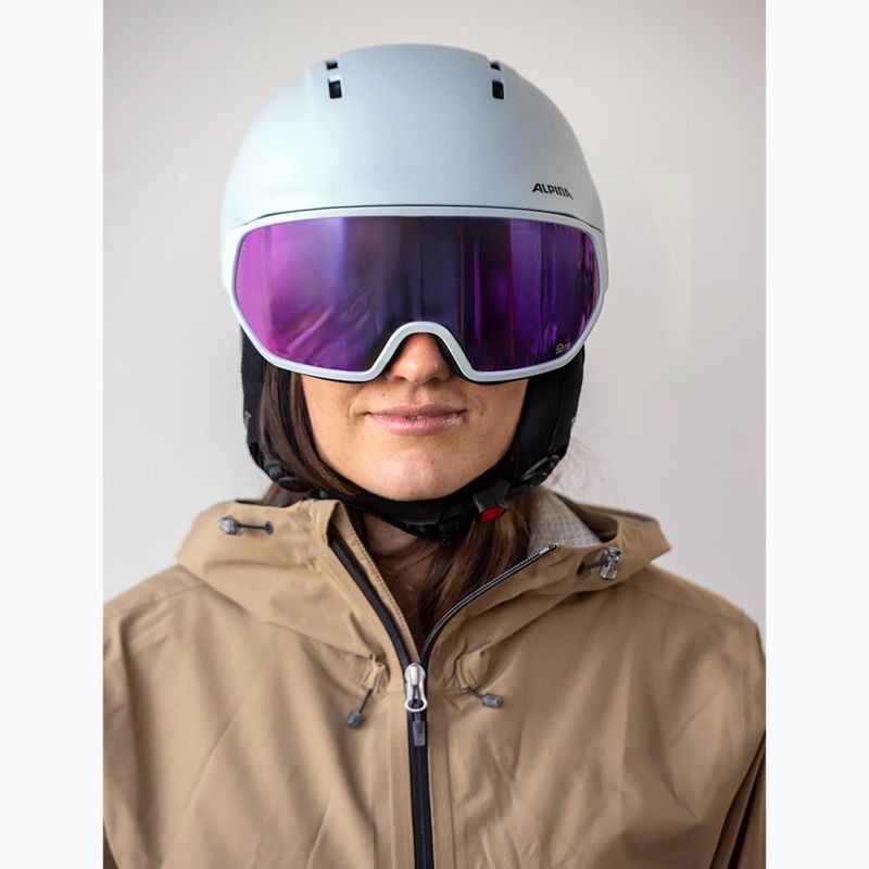 Casco da sci Alpina Vizzard Q-Lite ice blue matt 7