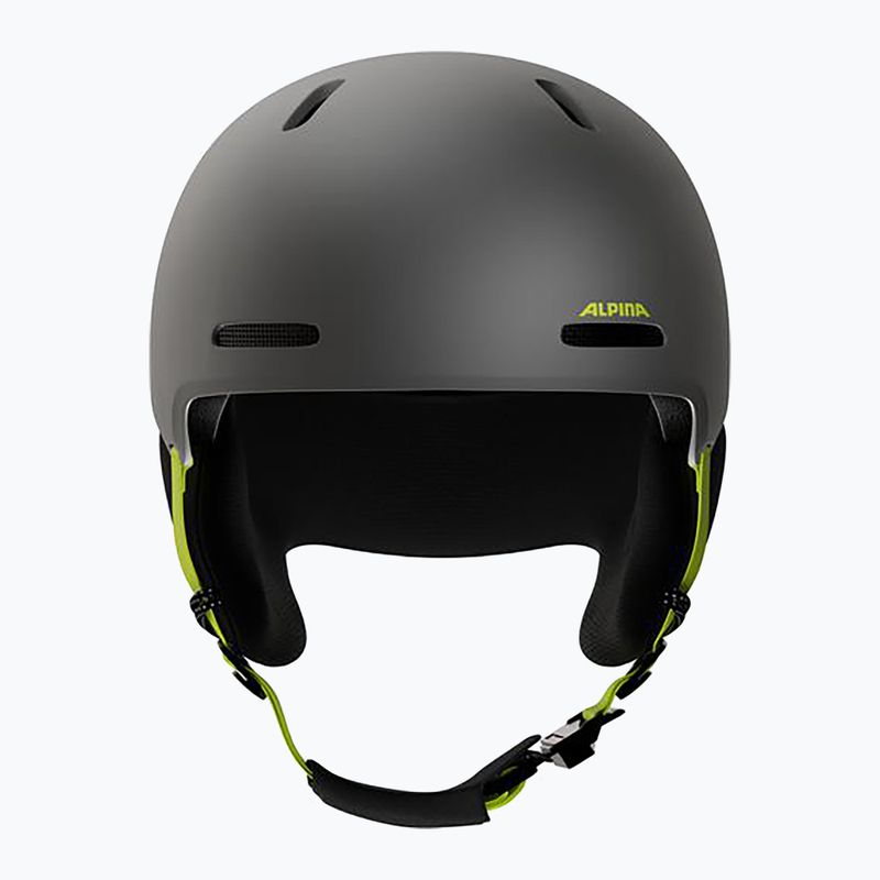 Casco da sci per bambini Alpina Zupo 2 charcoal neon matt 3