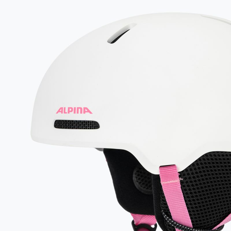 Casco da sci per bambini Alpina Zupo 2 white pink matt 7