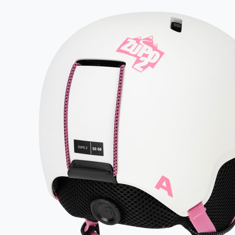 Casco da sci per bambini Alpina Zupo 2 white pink matt 8