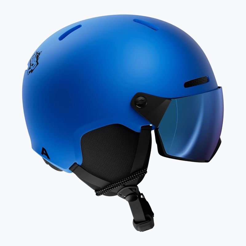 Casco da sci per bambini Alpina Zupo 2 Visor Q-Lite blue matt 2