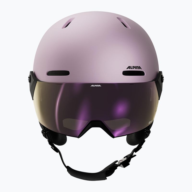 Casco da sci per bambini Alpina Zupo 2 Visor Q-Lite rose matt 3