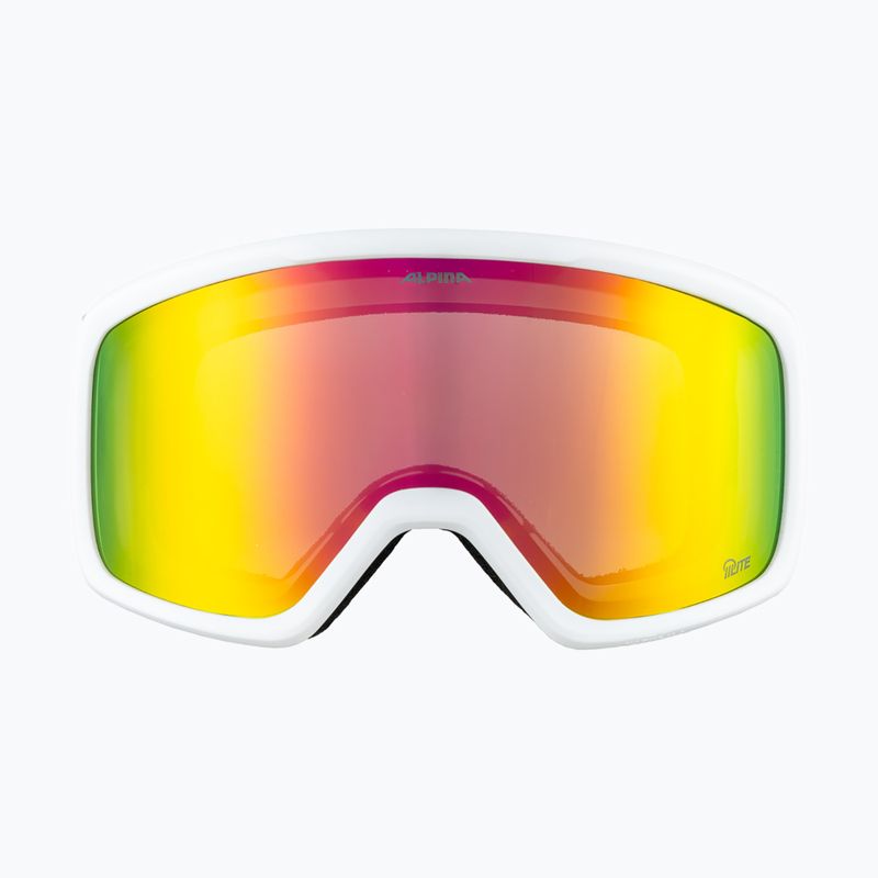 Maschera da sci Alpina Narkoja 2 Q-Lite white matt/pink s2 2