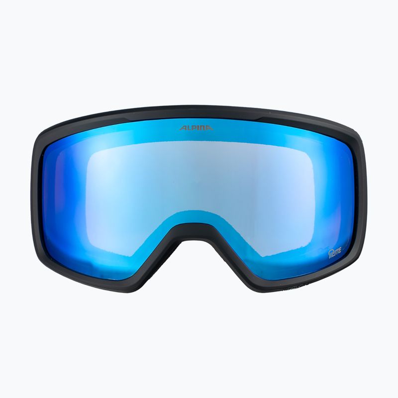 Maschera da sci Alpina Narkoja 2 Q-Lite black matt/blue s2 2