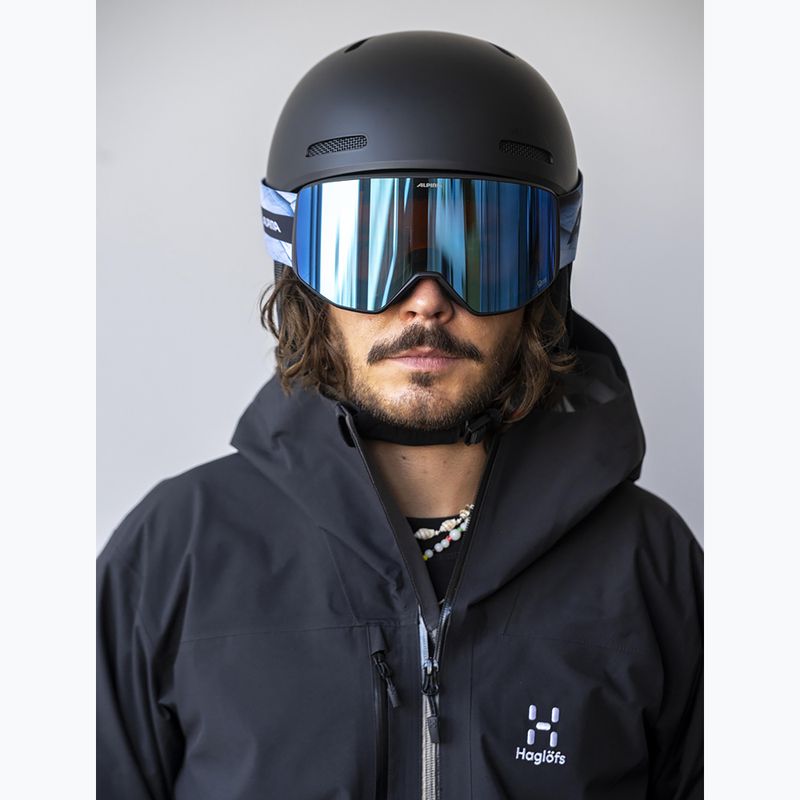 Maschera da sci Alpina Venet M Q-Lite  black/blue matt 4