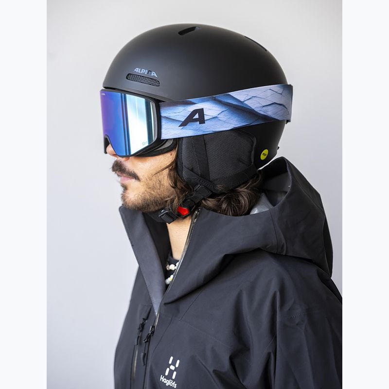 Maschera da sci Alpina Venet M Q-Lite  black/blue matt 5