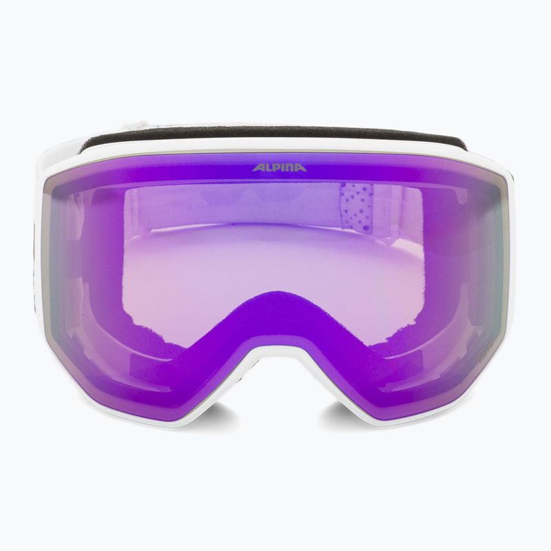 Maschera da sci Alpina Venet M Q-Lite  white/lilac matt 2