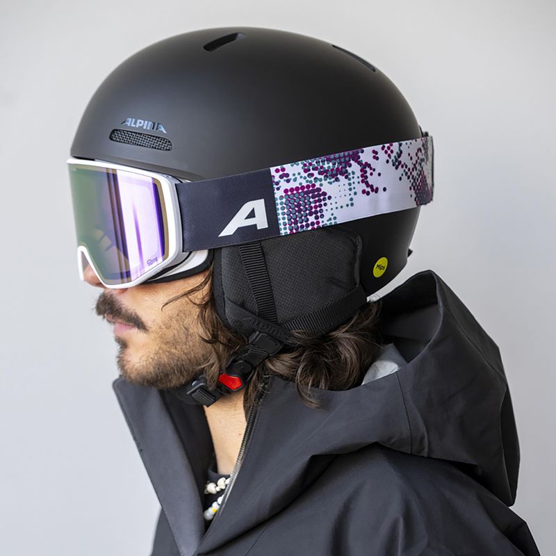 Maschera da sci Alpina Venet M Q-Lite  white/lilac matt 5