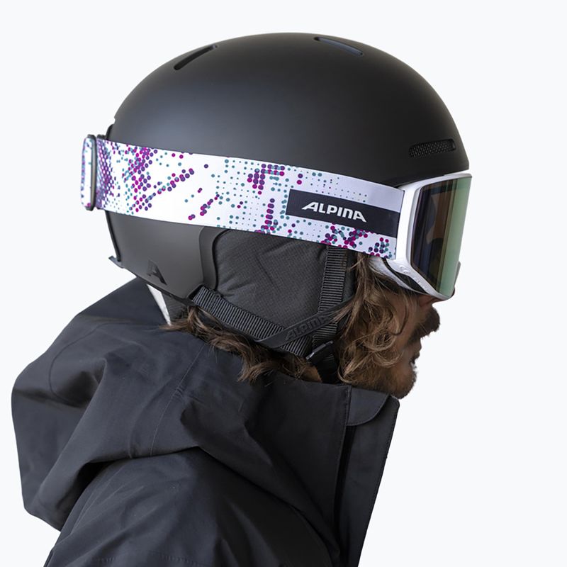 Maschera da sci Alpina Venet M Q-Lite  white/lilac matt 6