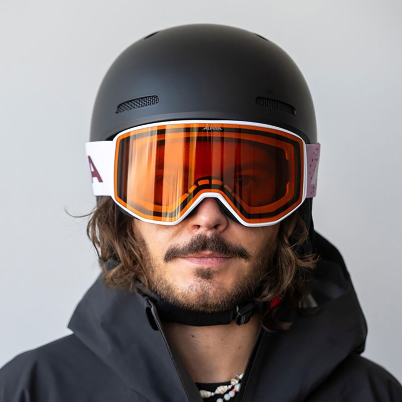 Maschera da sci Alpina Venet M white/rose matt 8