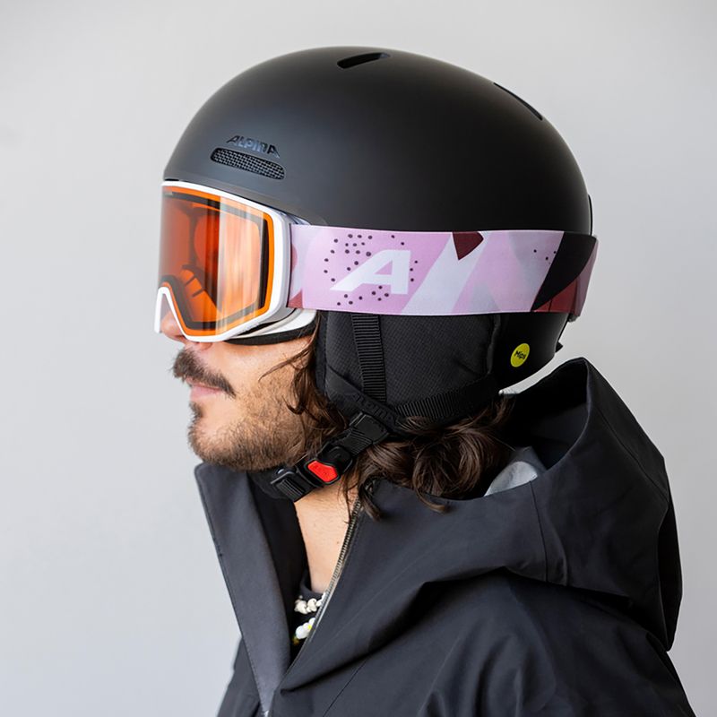 Maschera da sci Alpina Venet M white/rose matt 9