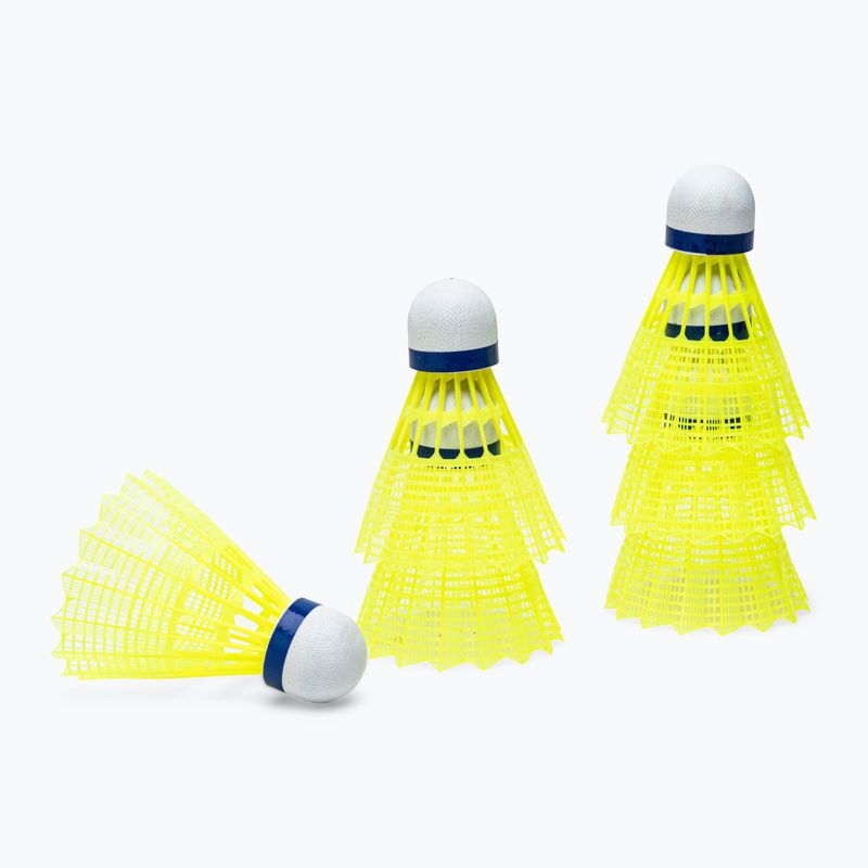 Volani da badminton VICTOR Nylonshutle 500 6 pezzi giallo medio 3