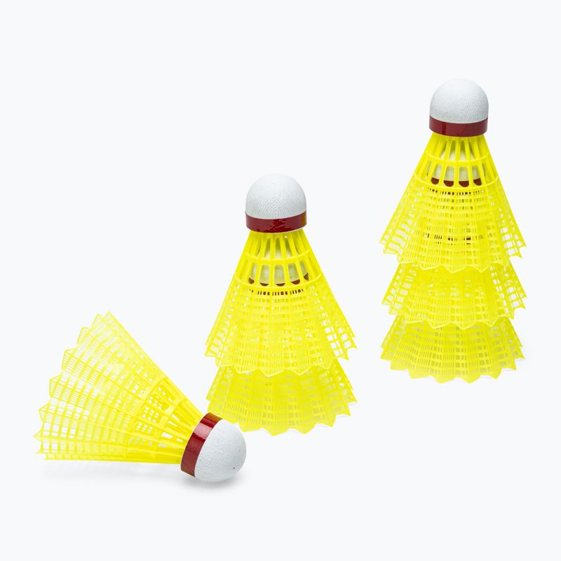 Volani da badminton VICTOR Nylon Shuttle 3000 fast 6 pz. giallo 2