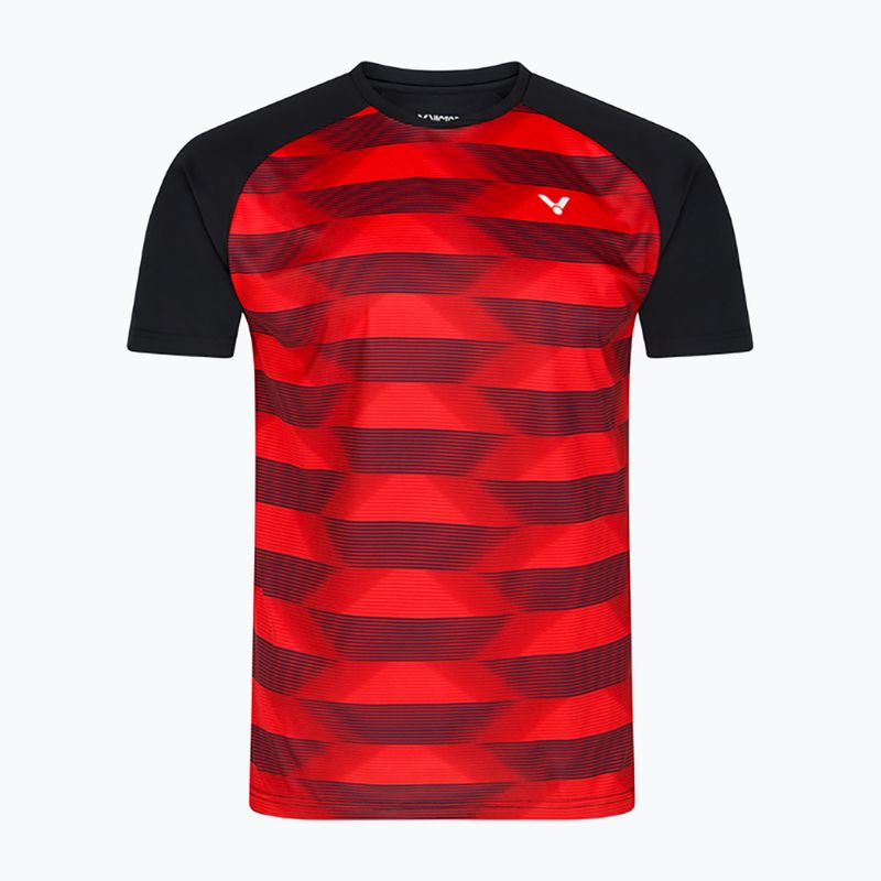 Camicia da tennis da uomo VICTOR T-33102 CD rosso/nero 4