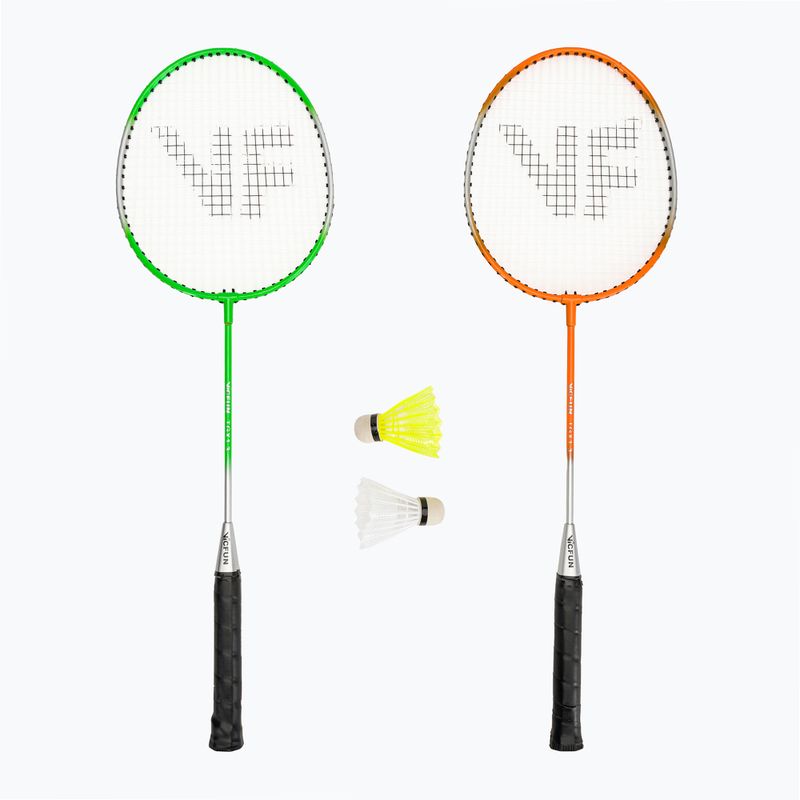 VICFUN Set da badminton per hobby Tipo B verde/arancio
