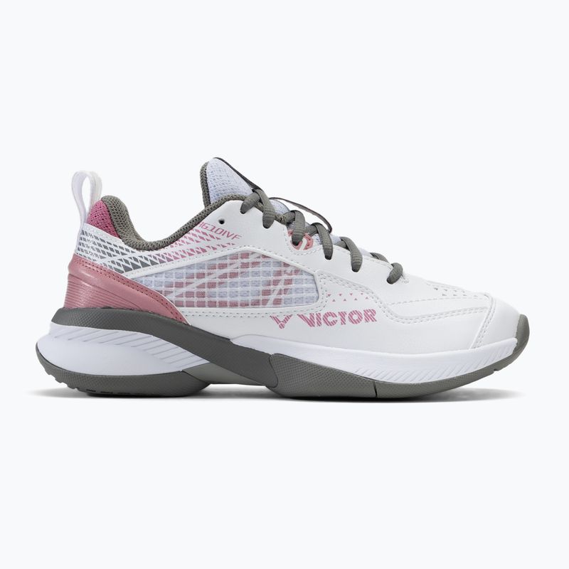 Scarpe da badminton da donna VICTOR A610IVF bianco/grigio 2