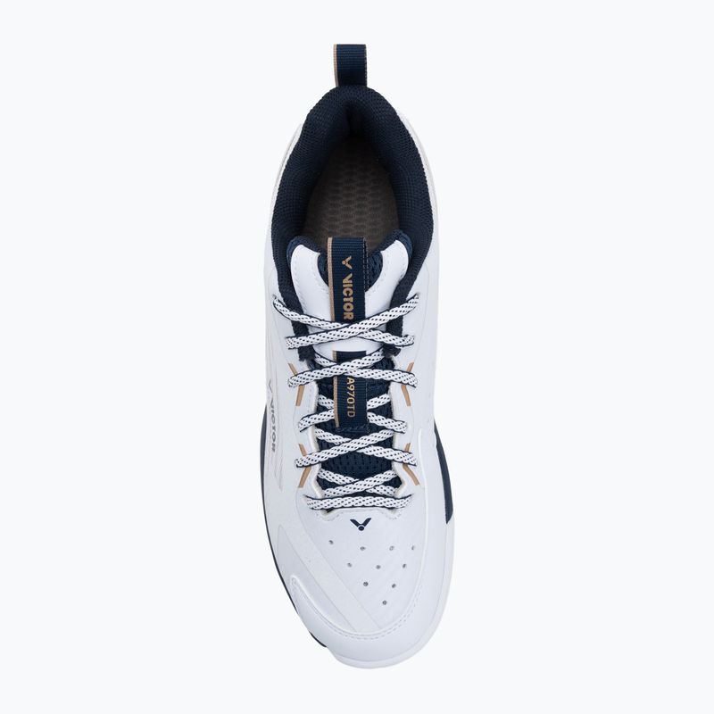 Scarpe da badminton da uomo VICTOR A970TD AX bianco/oro chiaro 5