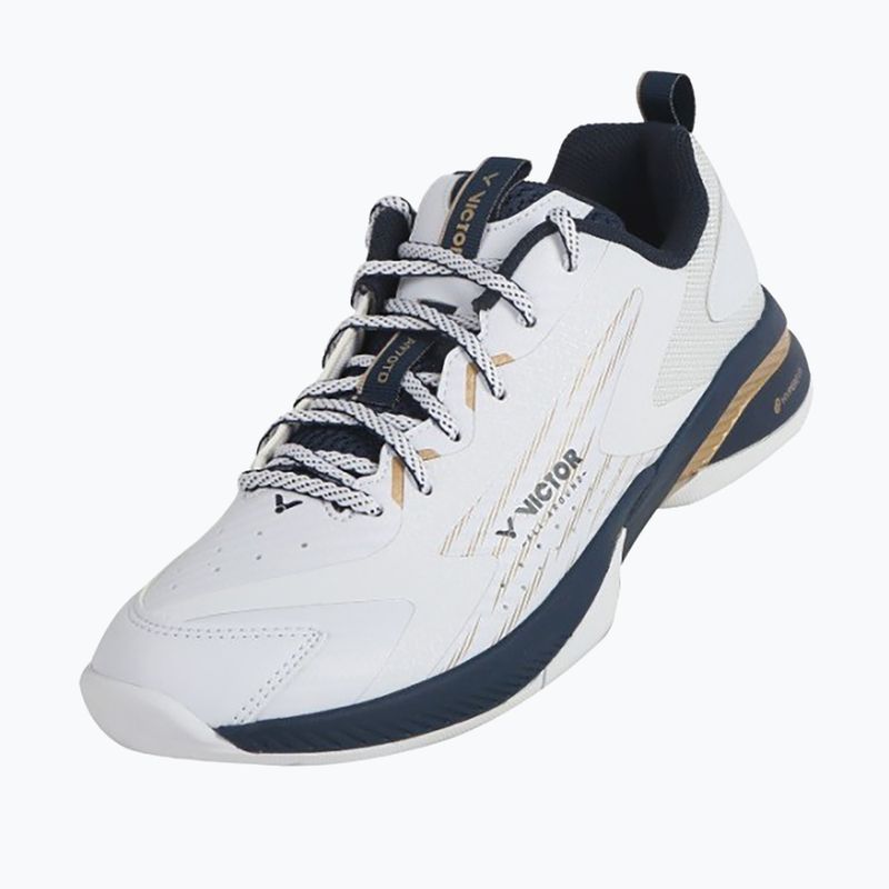 Scarpe da badminton da uomo VICTOR A970TD AX bianco/oro chiaro 8