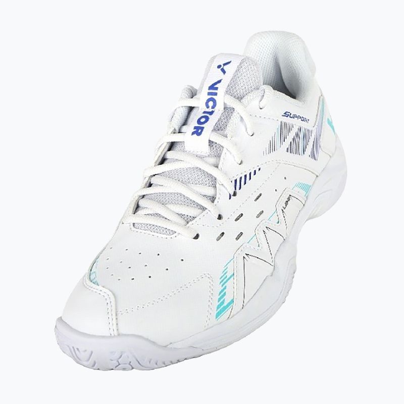 Scarpe da badminton da uomo VICTOR P8500CLS AG bianco/verde brillante 8
