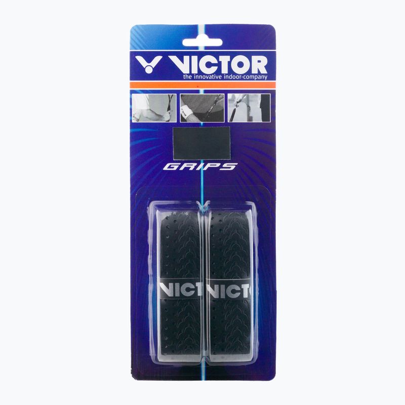 Fasce per racchette da badminton VICTOR Fishbone 2 pezzi nero 171301