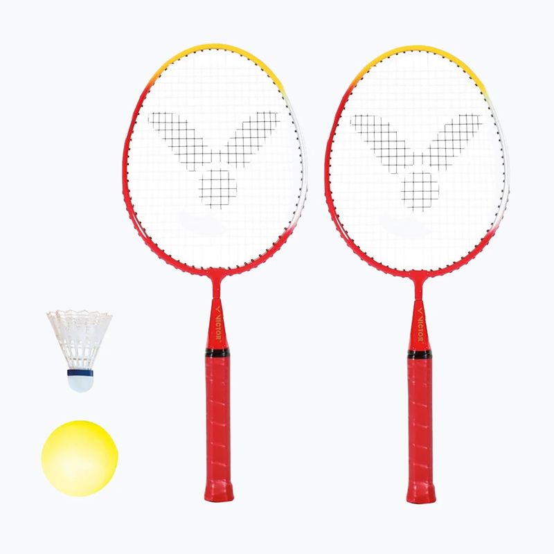 Set badminton per bambini VICFUN Mini Badminton rosso/giallo 7
