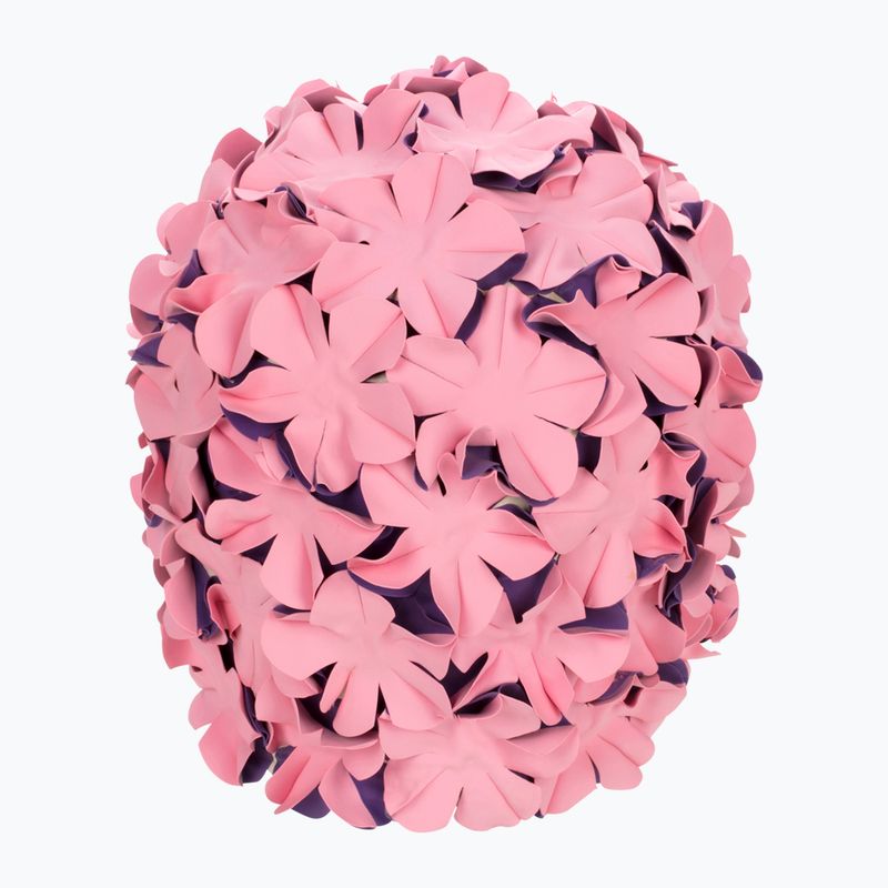 Cuffia da nuoto da donna Fashy Flowers rosa / viola 2
