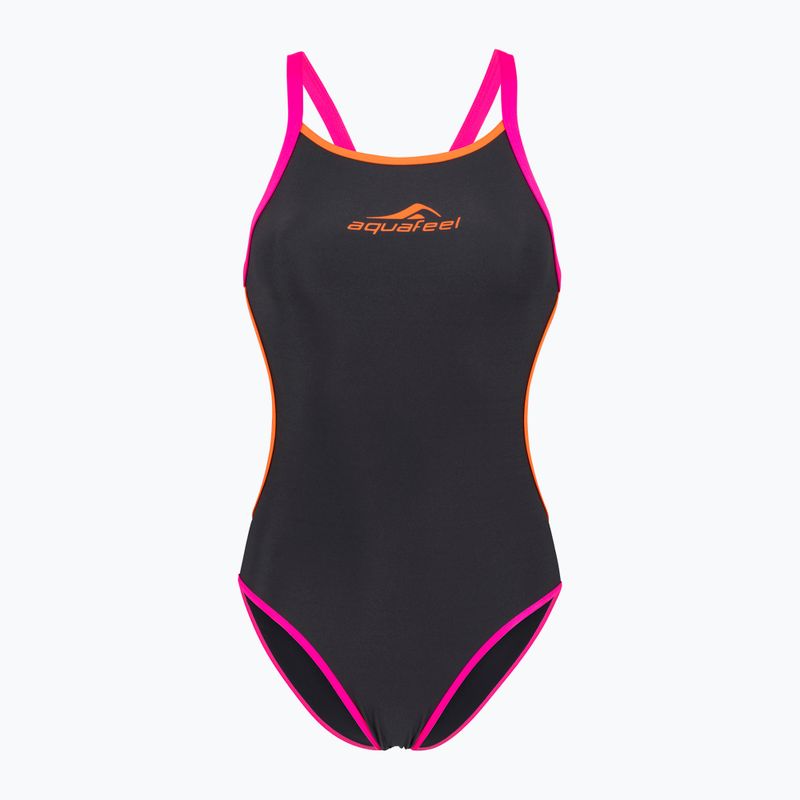 Costume intero da donna aquaFeel Training V-Back grigio / fumo