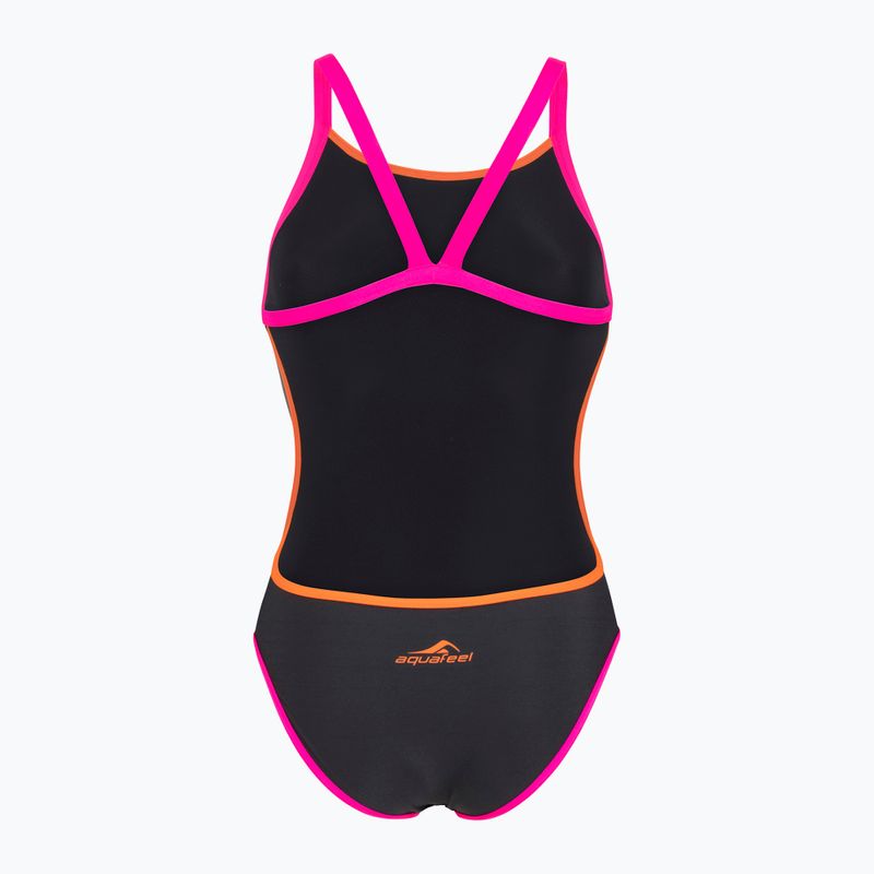 Costume intero da donna aquaFeel Training V-Back grigio / fumo 2