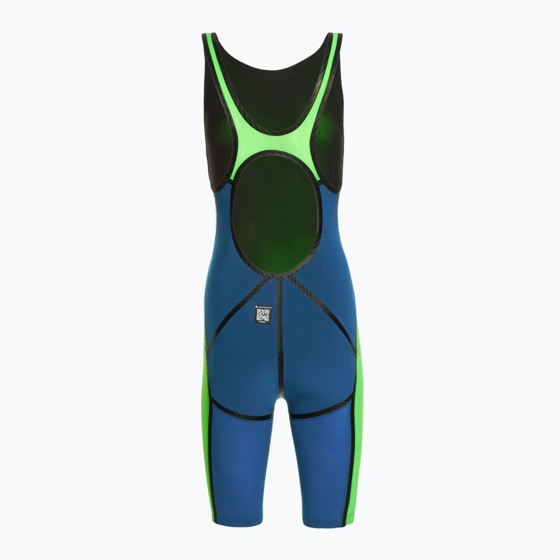 Costume intero da donna aquaFeel Neck to Knee Speedblue verde neon 2