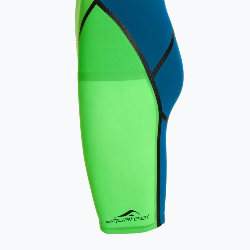 Costume intero da donna aquaFeel Neck to Knee Speedblue verde neon 3