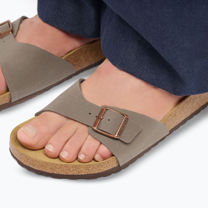 Infradito da donna BIRKENSTOCK Madrid Birkibuc Regular stone 10