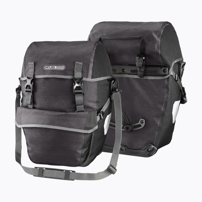 Borse per biciclette ORTLIEB Bike-Packer Plus 42 l granito/nero