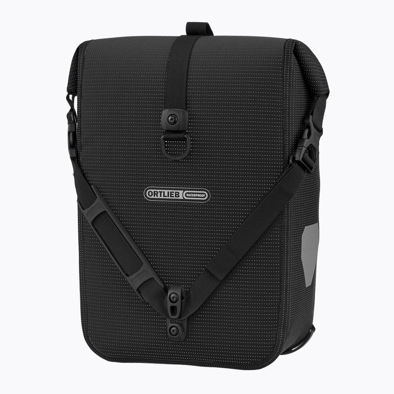 ORTLIEB Borsa da bici ad alta visibilità 14,5 l nero riflettente