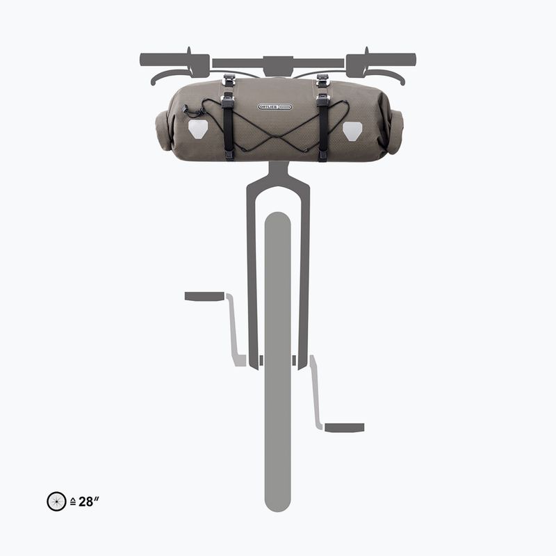 Borsa da manubrio per bicicletta ORTLIEB Handlebar-Pack Flex 15 l dark sand 7