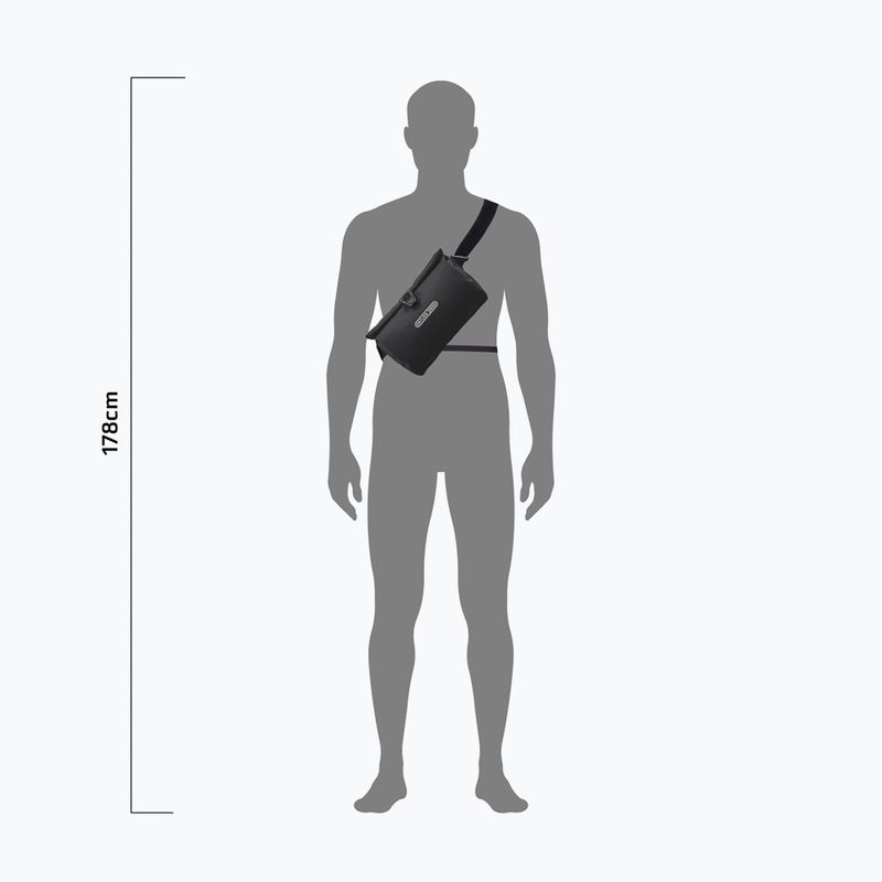 Borsa da manubrio per bicicletta ORTLIEB Velo-Sling Flex 5 l black 10