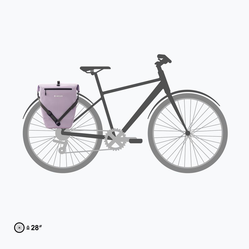 Borsa da bici Ortlieb Tylna Back-Roller Zip-Pocket Tidura Strong QL2.2 20L lavender 8