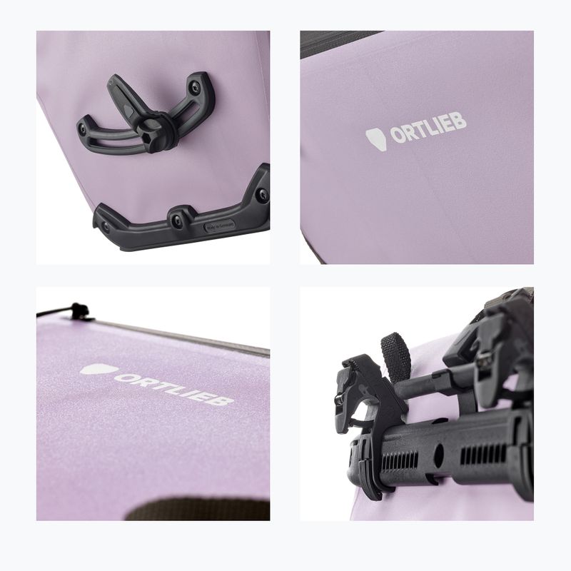 Borsa da bici Ortlieb Tylna Back-Roller Zip-Pocket Tidura Strong QL2.2 20L lavender 9