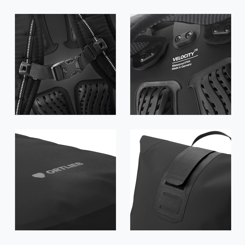 Zaino Ortlieb Velocity Tidura Strong 23L black 9