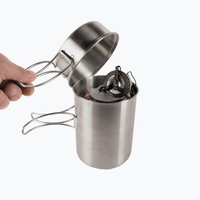 Tatonka Tazza con manico 600 ml Set di articoli da viaggio in acciaio 8