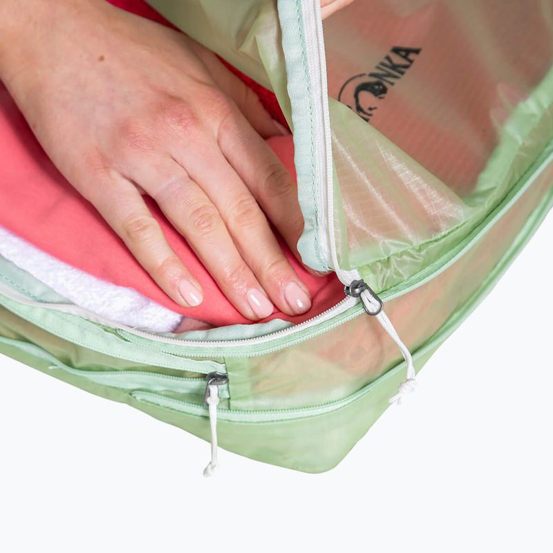 Organizzatore da viaggio Tatonka SQZY Compression Pouch 10 l lighter green 6